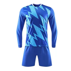 Uniformes de fútbol profesionales para hombres, ropa deportiva con cuello en V y bolsillo, incluye camisetas y pantalones cortos - Product Image 3