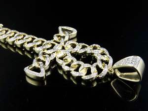 Custom Moissanite Diamond Iced out Cuban Link Pendant for <b>Men</b> Hip Hop Jewelry In 925 <b>Silver</b> Gold Plated Charm <b>Necklace</b> - Product Image 4