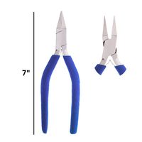 Pince bec de canard Luminex Impex de haute qualité pour la fabrication de bijoux de précision, en acier inoxydable, personnalisable en couleur/taille, outil pour pierres et fils