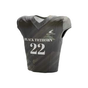 Directo de fábrica Poliéster Spandex Fútbol americano Jersey Sublimación Nombre del equipo Número Diseño Ropa deportiva - Product Image 3