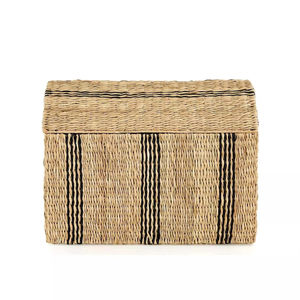 Caja de Almacenamiento de Tronco de Pasto Marino Vietnamita Hecha a Mano, OEM ODM, Caja Tejida Natural, Organizador Decorativo, Decoración Rústica Ecológica para el Hogar - Product Image 2