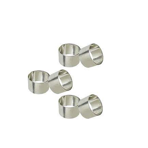 Anneau de serviette de mariage en aluminium, anneau de serviette en métal pour la décoration de table et au meilleur prix - Product Image 1