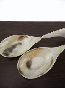 Cuillère en corne de buffle naturelle de haute qualité - Écologique et durable - Taille personnalisable pour la maison, les restaurants, les mariages - Product Image 5