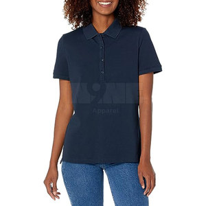 T-shirt d'été en toile de haute qualité pour femme, col rabattu, dernier design, classique, décontracté, respirant, séchage rapide, 100 % coton - Product Image 1