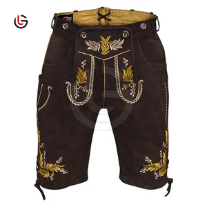 OEM Custom New Bavarian Shorts Premium Quality Slim Fit Casual <b>Men's</b> Leather Quick Dry Breathable Waterproof Lederhosen - Product Image 1