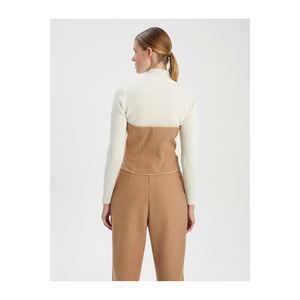 BUSTIER EN MÉLANGE DE LAINE POUR FEMMES Marque BGN Turquie - Product Image 4