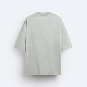 เสื้อยืดแขนสั้นโอเวอร์ไซส์ของผู้ชายเสื้อทรงหลวมระบายอากาศได้ดีดีไซน์เรียบแบบเรียบตรงไซส์ใหญ่พิเศษ - Product Image 5