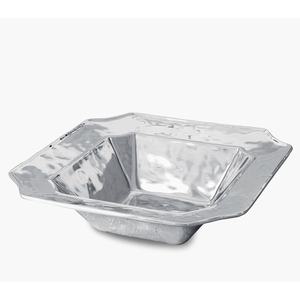 Tazón para servir ensalada de salsa de frutas de acero inoxidable y aluminio con acabado brillante plateado para uso en mesa a bajo precio - Product Image 3