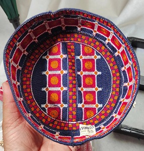 Mens Afghani Pashtun Traditional <b>Cap</b> Handmade Ethnic Cultural Embroidered Formal Lace Vintage Islamic All-Season Hat - Product Image 5