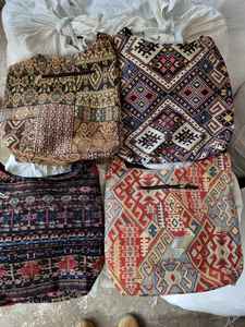 Bolso de Hombro Étnico Bohemio Vintage Indio Tribal Bordado a Mano - Product Image 4