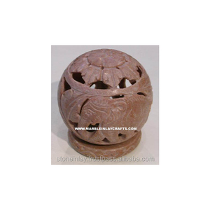 Porte-bougie en pierre à savon de haute qualité - Product Image 1