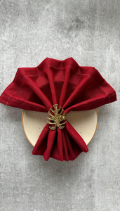 Rond de serviette en métal doré élégant en forme de renne décor de table à manger pour la maison décoration de table de dîner de fête de mariage fabriquée en Inde - Product Image 3