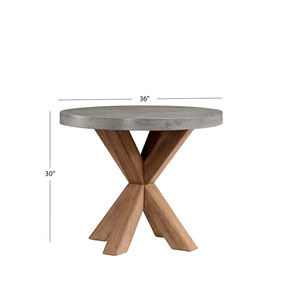 New Dining <b>Table</b> <b>Wooden</b> <b>Garden</b> Center Dinning <b>Table</b> With Top Cement For Outdoor & Indoor Furniture Use- Aurora - Product Image 3