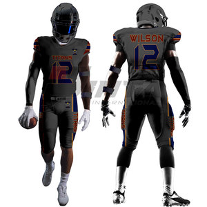 Uniforme de Fútbol Americano Personalizado por Sublimación para Adultos, Manga Corta, Transpirable y de Secado Rápido, Pantalones Acolchados de Alta Calidad - Product Image 3