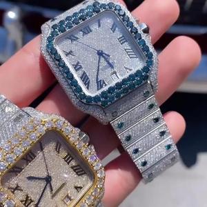 Reloj Inteligente de Acero Inoxidable de Vanguardia, Estilo Hip Hop, Alta Calidad, Meticulosamente Adornado con Diamantes Moissanite de Claridad VVS, Mecánico - Product Image 2