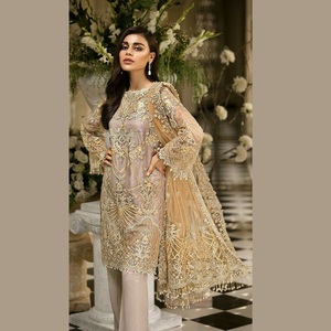 ชุดเดรสปาร์ตี้ฤดูร้อนแบบเรียบง่าย ผ้าชีฟองสไตล์ปากีสถาน งานปักสีพิเศษ ดีไซน์เรียบหรู ผลิตโดยร้านบูติกชั้นนำ สำหรับผู้หญิงที่ต้องการความสุภาพ  WS INTERNATIONAL - Product Image 3