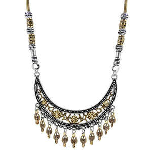 Jeweljunk <b>Boho</b> <b>Necklace</b> 2 Tone Plated Zinc Alloy Fashion Layered 1111004 Style - Product Image 1