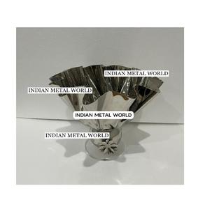 Cuenco decorativo de Metal de acero inoxidable, atractivo cuenco de Chocolate de Metal pulido, accesorio de mesa de comedor y decoración de eventos - Product Image 1