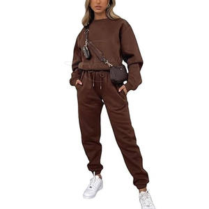 Survêtement avec logo personnalisé pour femmes avec le dernier design, vente chaude à prix de gros, motif solide pour l'hiver, marque privée - Product Image 1