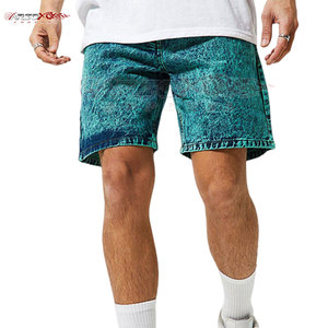 กางเกงขาสั้นคาร์โก้ผ้าแคนวาสทรงสบายสำหรับผู้ชาย ล้างสีแบบแอซิดวอช เอวผูกเชือก แห้งเร็ว ผ้าฝ้าย 100% สำหรับใส่ทุกวัน - Product Image 6