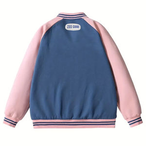 Chaqueta ligera y transpirable con forro de nailon para mujer, nuevo estilo, cuello levantado, diseño impreso, ropa informal de béisbol universitario - Product Image 4