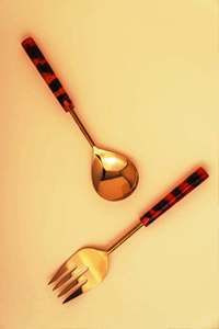 Handicraft Acacia <b>Salad</b> <b>Server</b> Set Eco-Friendly Dishwasher Safe <b>Salad</b> Tools Home Kitchen Made in India - Product Image 3