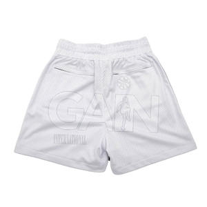 กางเกงขาสั้นตาข่ายผ้าโพลีเอสเตอร์สำหรับผู้ชายกางเกงขาสั้นแบบสั่งทำสำหรับเล่นกีฬาน้ำหนักเบา - Product Image 2