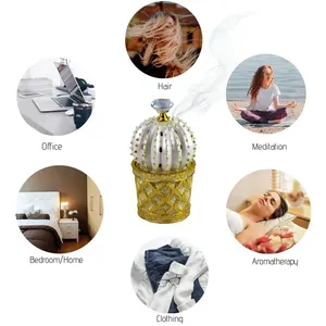 Quemador de Incienso Religioso de Latón para Decoración del Hogar u Oficina, Bakhoor Árabe Natural y Duradero, Personalización Disponible - Product Image 3