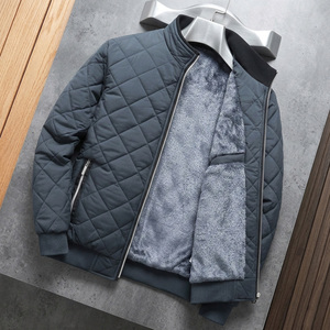 Blouson matelassé homme haute qualité, double style, imperméable, isolé, chaud, couleur unie, col montant, pour un style décontracté masculin, vente en gros - Product Image 2