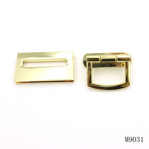 Cierre de Metal para Bolsos con Acabado Dorado Pulido, Hebilla en D de Aleación de Zinc para Accesorios de Ferretería de Bolsos - Product Image 4