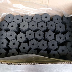 Charbon de bois de briquettes à faible humidité pour briquettes brûlantes propres Charbon de bois offrant une sortie de flamme élevée - Product Image 1