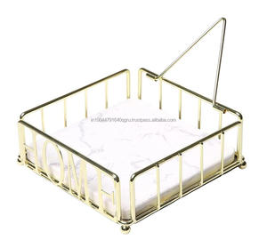 Porte-serviettes plat carré en métal découpé Modern HOME - Product Image 3