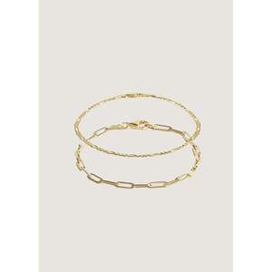Kyle Figaro Paperclip Link Chain Bracelet Stack Rhodium Plated White <b>Gold</b> <b>Rose</b> <b>Gold</b> Featuring Diamond Pearl Vintage Religious - Product Image 1