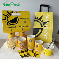 Gobelets à café jetables en papier biodégradable de haute qualité avec impression de logo personnalisé et couvercles pour les magasins de café