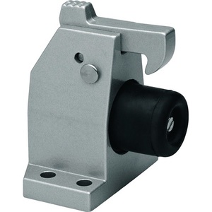 DENI 3871 0000 83 Butée de porte anti-courant d'air en acier inoxydable mat à fixation au sol - Product Image 1