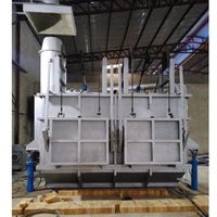 Four de fusion statique à réverbération à combustible au mazout de 5 tonnes de capacité, machine de coulée de lingots de 100 moules pour les usines de fabrication