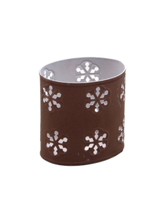 Bougeoir et pot en pierre grise votive en métal pour décoration de la maison et du salon Décoration de table faite à la main - Product Image 5