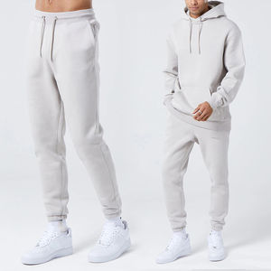 2025 Logo personnalisé hiver deux pièces ensemble haute qualité sweats à capuche de sport Joggers course entraînement 100% Polyester décontracté solide Fitness - Product Image 3