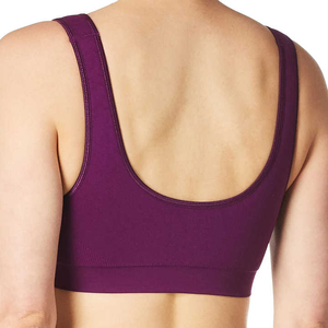 Soutien-gorge de sport respirant de qualité supérieure soutien élevé couverture solide maintien ferme Logo avant artisanat de coupe automatisé pour les activités intenses - Product Image 4