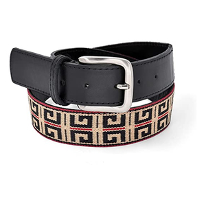 Ceinture polo en cuir véritable cousue main - Product Image 1