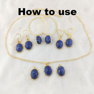 Pendentif en forme de tortue en lapis-lazuli, argent 925, vermeil or, serti fantaisie, charmes naturels, 12x16 mm, certifié par un tiers - Product Image 2