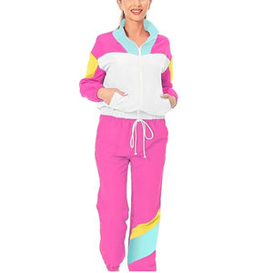 Chándal cortavientos con capucha impermeable a prueba de viento, chándal de invierno con diamantes de imitación de alta calidad hecho a medida XXL, conjunto de nailon para correr para mujer - Product Image 1