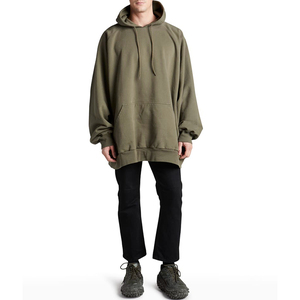 <b>Top</b> Quality Long <b>Raglan</b> Sleeves Pullover Style Drawstring Hood Custom Logo 100% Cotton French Terry Oversize Hoodie - Product Image 3