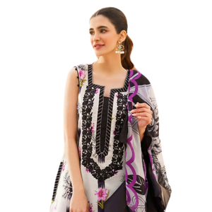 2025 Indian & Pakistani Clothing Shalwar Kameez Dress Women With <b>Shawl</b> Floral Pattern Solid Color Casual Dresses From Pakistan - Product Image 3