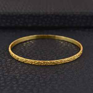 Brazalete de apertura de bisagra de alta calidad para mujer, brazalete con revestimiento de oro de 18 quilates para mujer y Dama - Product Image 1