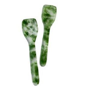 Servidores de Ensalada de Resina Ecológicos Hechos a Mano con Patrón de Remolino Acuático de Mármol, Elegante Cuchara para Ensalada para Fiestas, Artesanía Saniya - Product Image 6