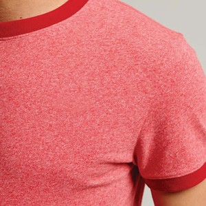 Camiseta Ringer de dos tonos sin etiqueta: algodón pesado con cuello grueso, mangas raglán, cuello redondo, diseño de retazos para hombres - Product Image 6