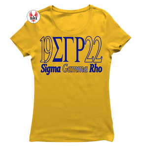 Sigma Gamma Rho Sorority Bordado Camisetas de poliéster para mujer Camiseta de algodón personalizada para damas en verano - Product Image 3