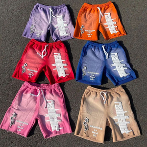 กางเกงขาสั้นเล่นกีฬาสั่งทำความหนา5.5นิ้วกระเป๋าผ้าโพลีเอสเตอร์สองชั้นพิมพ์ลายซับลิเมชันแบบลำลอง - Product Image 5