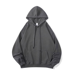 เสื้อฮู้ดดี้สีพื้นลำลองสำหรับผู้ชาย ผ้าฝ้าย 100% ผ้าฟลีซอุ่นสำหรับฤดูหนาว เสื้อสเวตเชิ้ตฮิปฮอป สตรีทแวร์ แฟชั่น ทรงปกติ แบบสวมหัว - Product Image 2